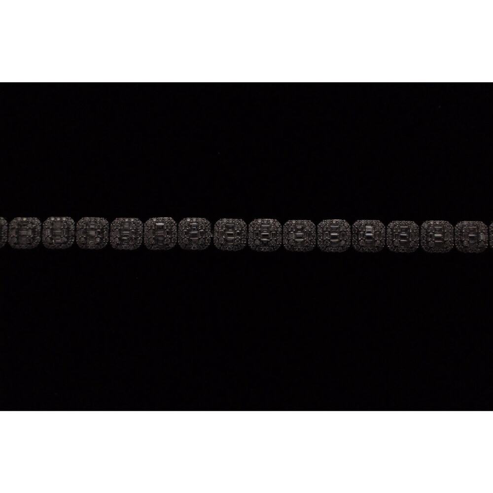 6.5'' Moissanite Solid Miami Classic Bracelet Fully Iced 925 Silver Passes Test
